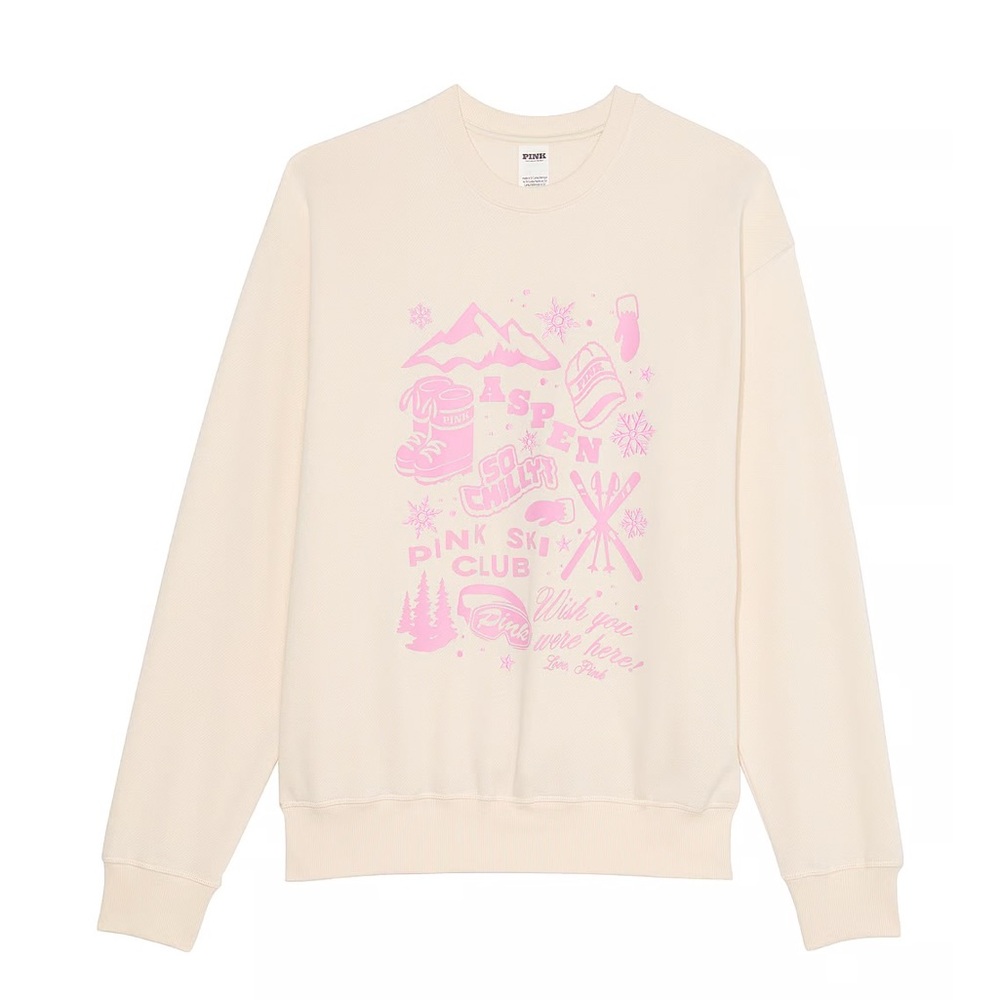 New PINK
IVY FLEECE‎ CLASSIC CREW SWEATSHIRT